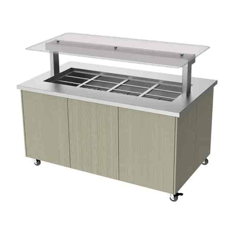 Culinare CH.IBSJ.BMC.U.GSF.4A Mobile Island Bain Marie - Whisk Hospitality - 3PA-8752-SPCU24021506