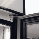 Bromic Upright Display Fridge - 960L - 2 Doors - Flat Glass - Cassette - Black - Whisk Hospitality - GM1000LBCAS