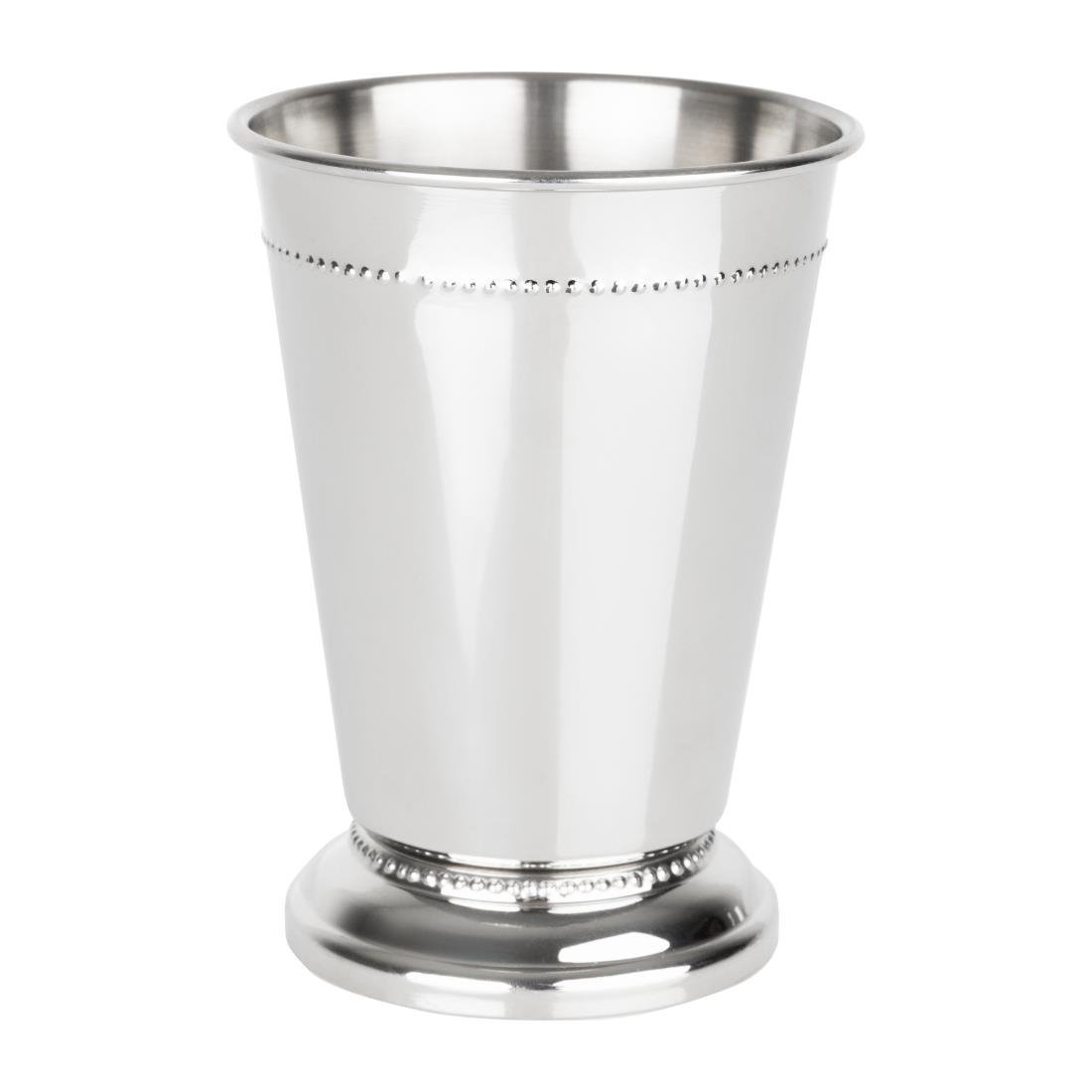 Olympia Barware Beaded Julep Cup Stainless Steel - 370ml HY115 - Whisk Hospitality - HY115