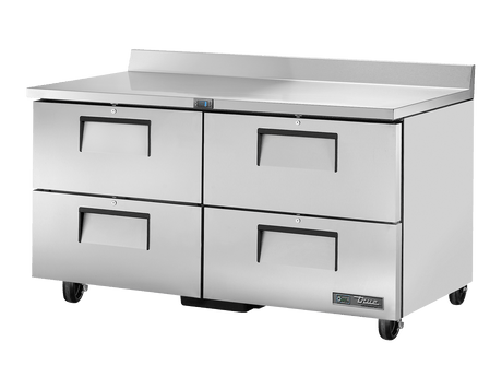 True Refrigeration Worktop Counter Refrigerator 4 Drawers - TWT - 60D - 4 - HC - Whisk Hospitality - TWT-60D-4-HC
