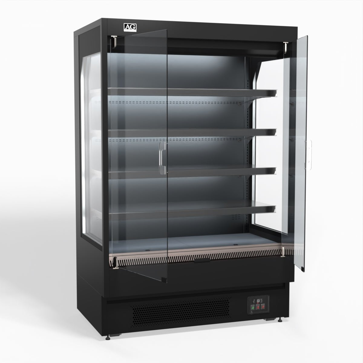 AG 1315mm Supermarket Multi Deck Showcase 2 door Glass Fridge MSD1300 - Whisk Hospitality - MSD1300