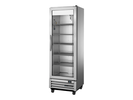 True Refrigeration Slimline Upright Foodservice Refrigerator 1 Full Glass Swing Door - T - 15G - HC - FGD01 - Whisk Hospitality - T-15G-HC-FGD01