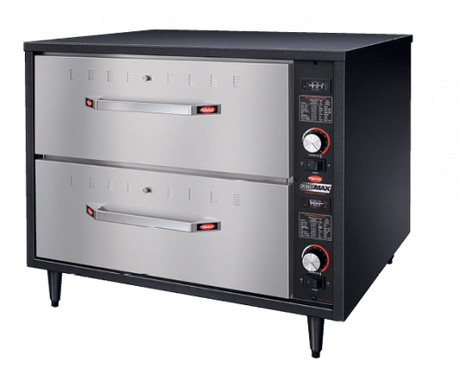 Hatco Freestanding Heated Drawer Warmer – 2 Drawer (Black Powdercoated Finish) - Whisk Hospitality - HDW-2-1