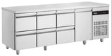 Inomak Under Bar Fridge 1 Door 6 Drawers UBD6000 - Whisk Hospitality - UBD6000