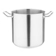 Vogue Deep Stockpot St/St - 240mm 10 1/2Ltr 355fl oz T192 - Whisk Hospitality - T192