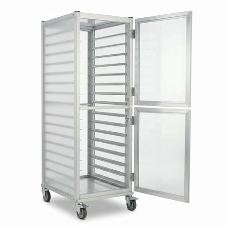 Baking Tray Trolley - 18 Tiers - Silver - Enclosed - Whisk Hospitality - 394593