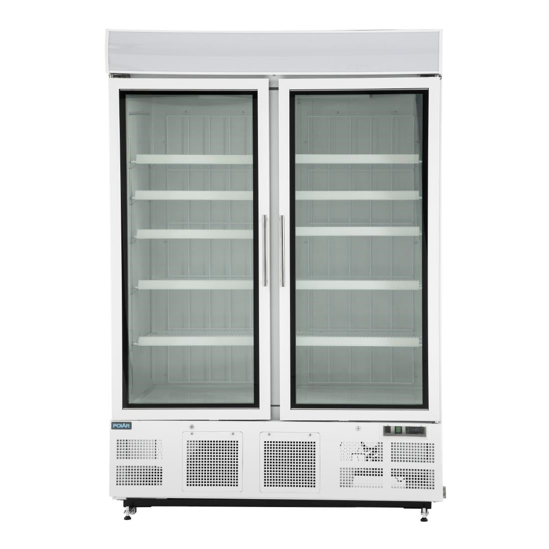 Polar G - Series Upright Display Freezer White - 920Ltr GH507 - A - Whisk Hospitality - GH507-A