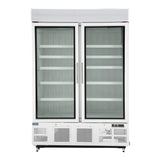 Polar G - Series Upright Display Freezer White - 920Ltr GH507 - A - Whisk Hospitality - GH507-A