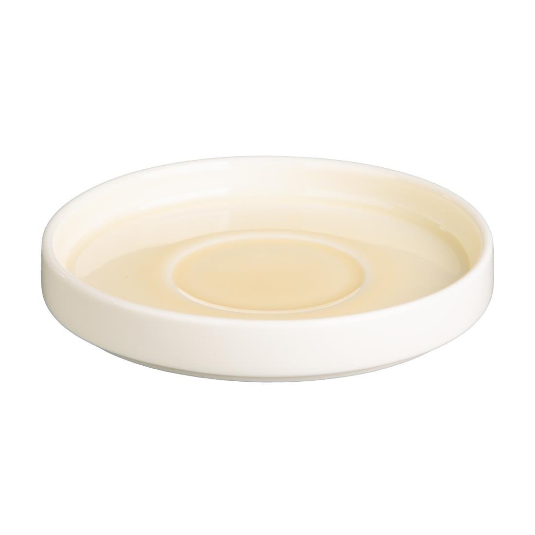 Olympia Fondant Saucer Lemon - 135mm 5 1/3" for CU424 (Box 6) CU425 - Whisk Hospitality - CU425
