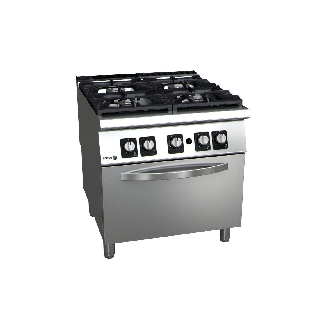 Fagor Kore 900 Series Natural Gas 4 Burner with Gas Oven - C - G941 - Whisk Hospitality - C-G941