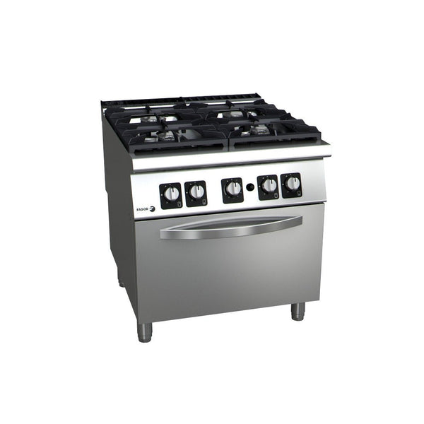 Fagor Kore 900 Series Natural Gas 4 Burner with Gas Oven - C - G941 - Whisk Hospitality - C-G941
