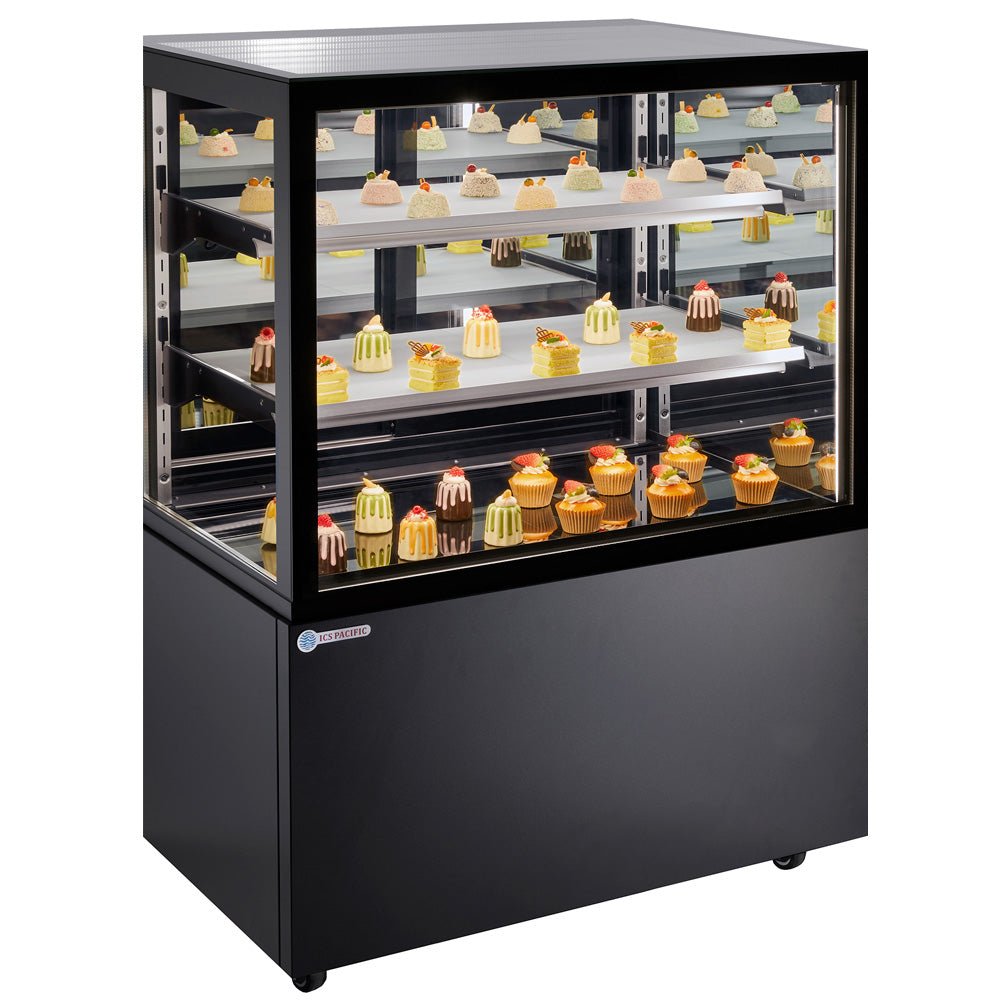 Novara Echo 90 300L Floor Standing Refrigerated Display - Black - Whisk Hospitality - Novara-Echo-90-BLK