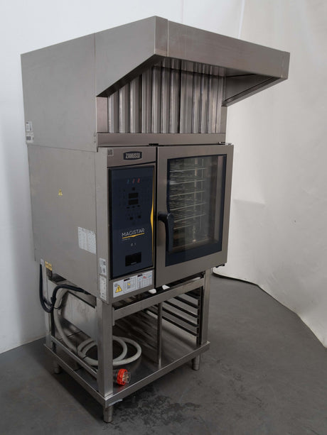 Zanussi ZCOE61B2SO 6 Tray Combi Oven with Stand + Exhaust Canopy - Whisk Hospitality - 892644