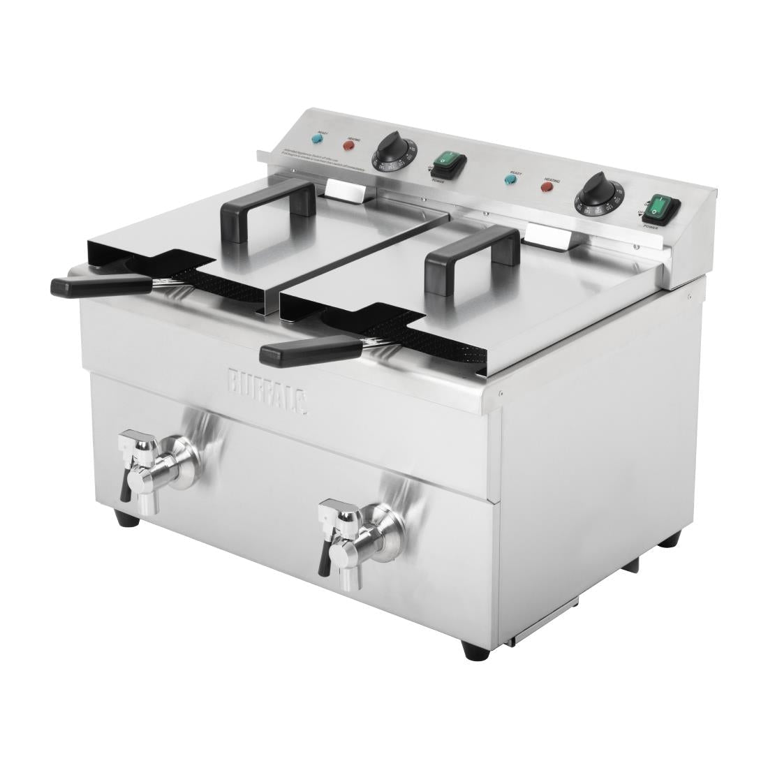 Apuro Double Induction Fryer - 2x7.5ltr - 2x3kW CT012 - A - Whisk Hospitality - CT012-A