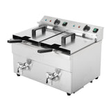 Apuro Double Induction Fryer - 2x7.5ltr - 2x3kW CT012 - A - Whisk Hospitality - CT012-A