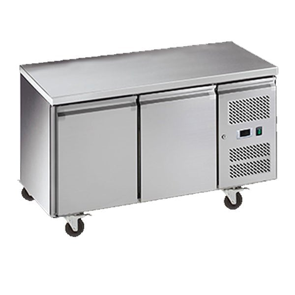 Exquisite Two Solid Doors Underbench Freezer 600mm deep - SSF260H - Whisk Hospitality - SSF260H