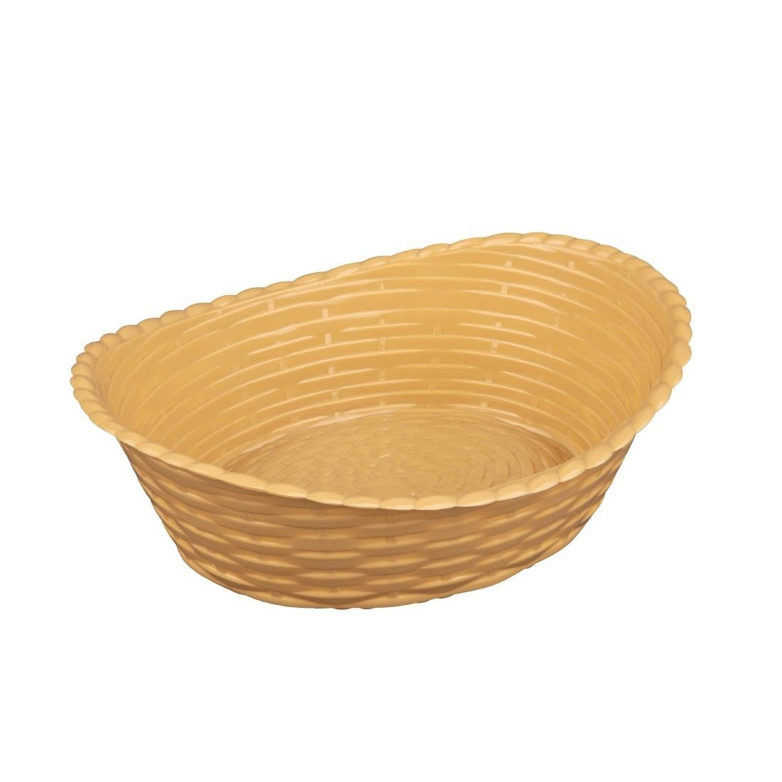 Olympia Kristallon Oval Polypropylene Basket - 260x215mm 10 1/4x8 1/4" DP219 - Whisk Hospitality - DP219