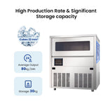 Blizzard Under Bench Ice Maker Air Cooled - SN - 81B - Whisk Hospitality - SN-81B