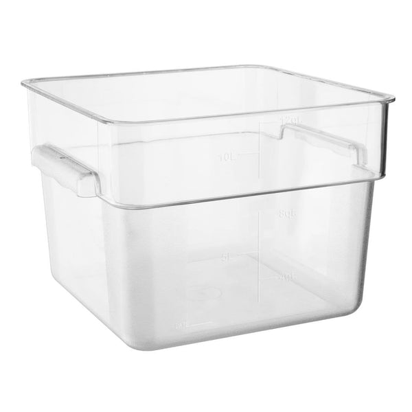 Hygiplas Polycarbonate Square Storage Container - 10Ltr HY404 - Whisk Hospitality - HY404