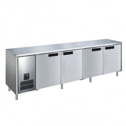 Glacian 4 Door Slimline Fridge 660 Deep Stainless Steel Doors BCS62350 - Whisk Hospitality - BCS62350