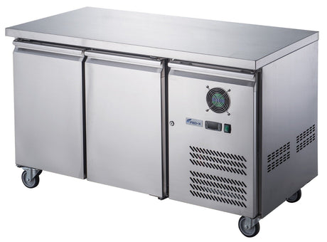 FED - X Stainless Steel Two Door Bench Freezer - XUB7F13S2V - Whisk Hospitality - XUB7F13S2V