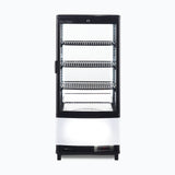 Bromic Countertop Fridge - 80L - 1 Door - Curved Glass - Black - Whisk Hospitality - CT0080G4BC-NR