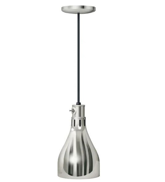DL-500-CL Hatco Decorative Heat Lamp Glossy Grey Cord Mount Overall Length 1829mm - Whisk Hospitality - DL-500-CL-CH/BK