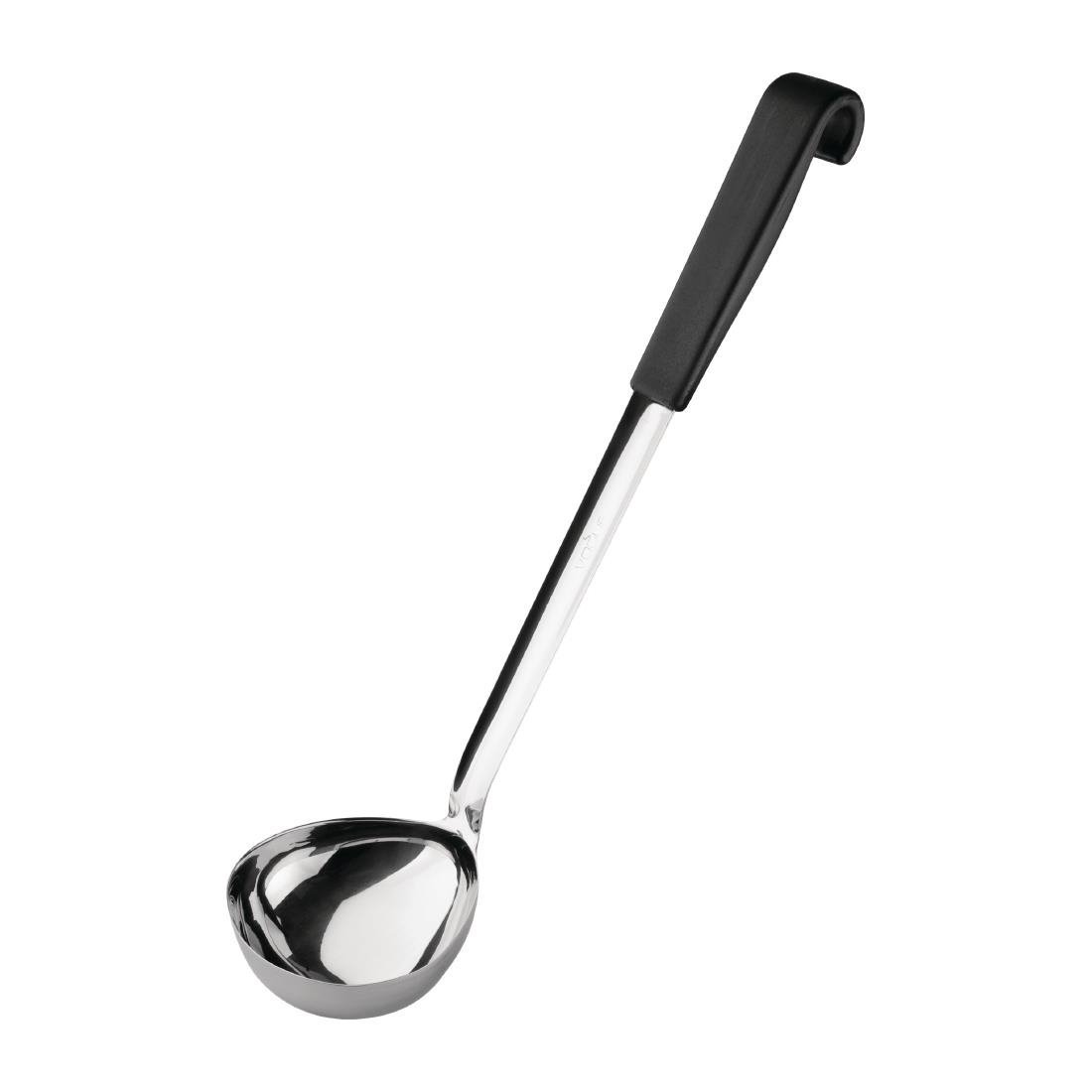 Vogue Black Handled Ladle - 340mm 130ml CS001 - Whisk Hospitality - CS001