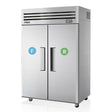 Skipio SRFT45 - 2 Double Door Upright Fridge/Freezer - Whisk Hospitality - SRFT45-2