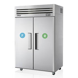 Skipio SRFT45 - 2 Double Door Upright Fridge/Freezer - Whisk Hospitality - SRFT45-2