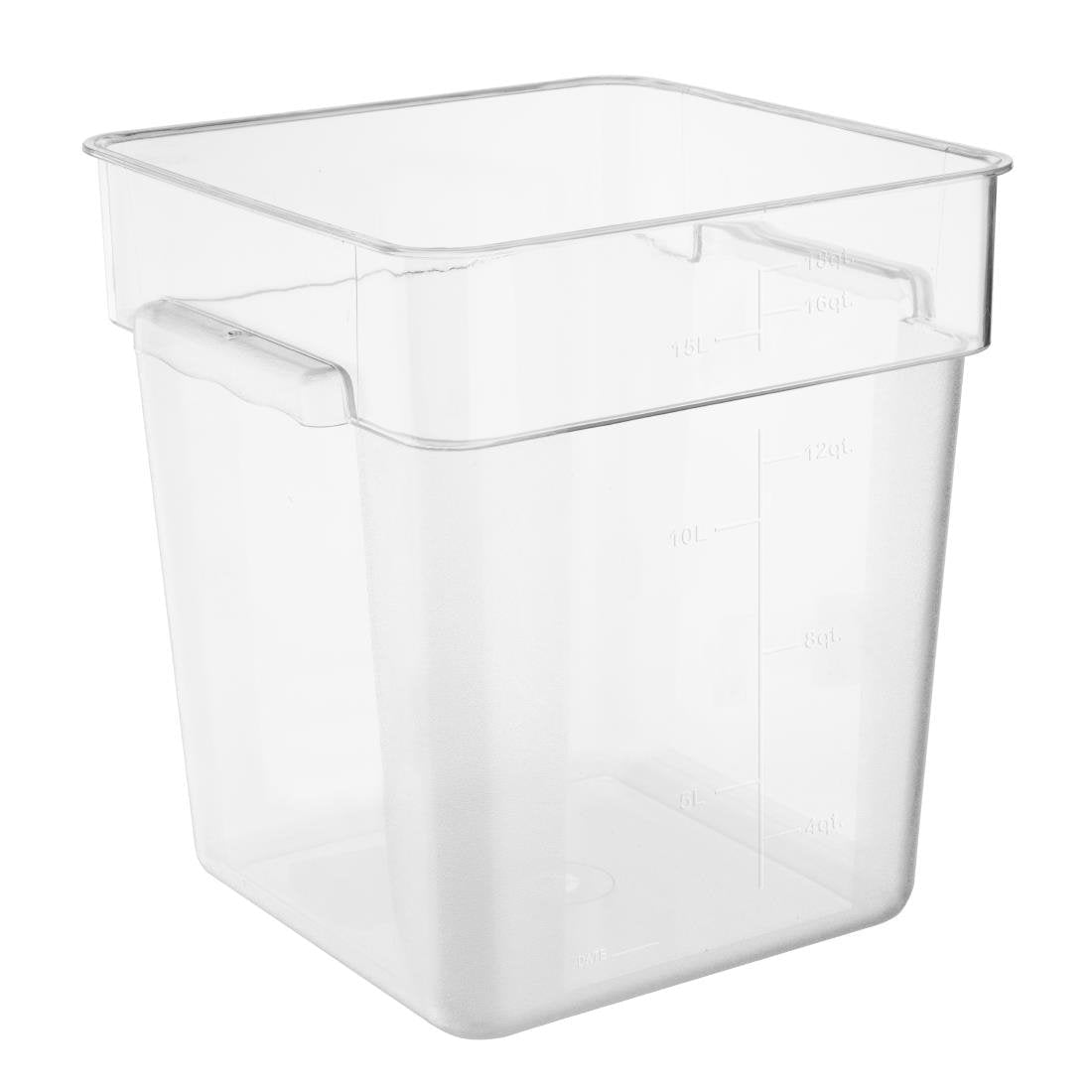 Hygiplas Polycarbonate Square Storage Container - 15Ltr HY405 - Whisk Hospitality - HY405