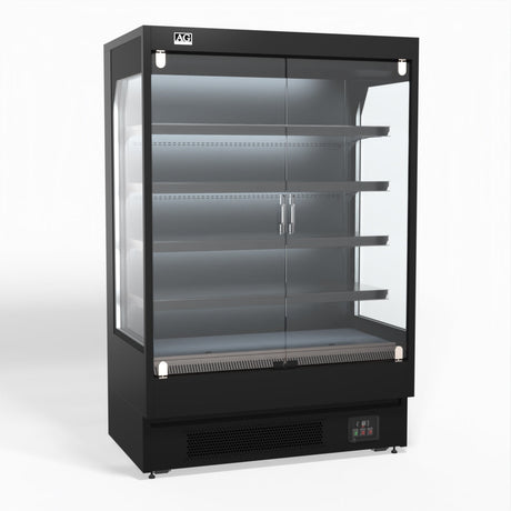 AG 1315mm Supermarket Multi Deck Showcase 2 door Glass Fridge MSD1300 - Whisk Hospitality - MSD1300