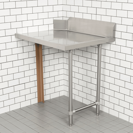 Modular System Clean Dish Table with Splashback CDT - 1200L - Whisk Hospitality - CDT-1200L