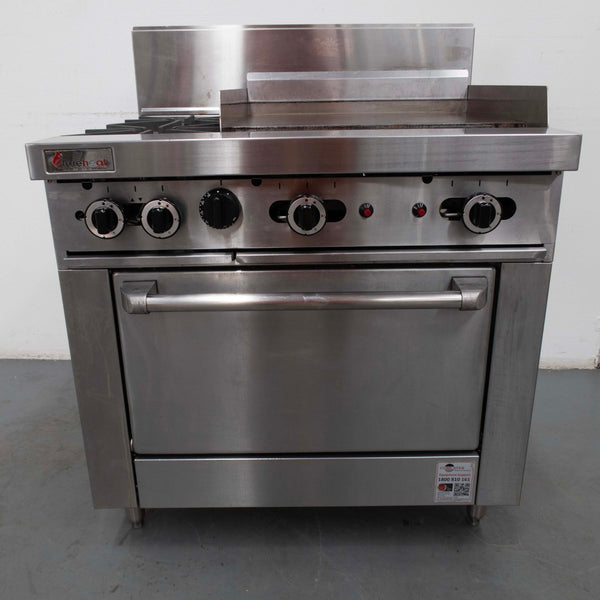 TrueHeat RCR9-2-6G 2 Burner Range Oven With 2 Burner Griddle - Whisk Hospitality - 822155