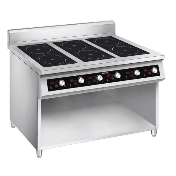 ElectMax 900 Series Induction 6 Burner Cooker with Splashback EIC9 - 1200P - Whisk Hospitality - EIC9-1200P
