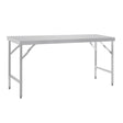 Vogue St/St Folding Table - 1800x600x900mm CB906 - Whisk Hospitality - CB906