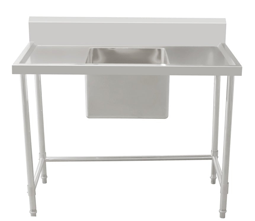 Work Bench - Single Sink with Leg Brace - Center Sink / 700 / ASS-1870C - Whisk Hospitality - 631573