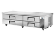 True Refrigeration Under - Equipment Refrigerator 4 Drawers Extended top - TRCB - 82 - 84 - HC - Whisk Hospitality - TRCB-82-84-HC