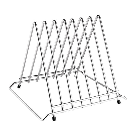Hygiplas Stainless Steel Heavy Duty Chopping Board Rack - 7 Slots CH052 - Whisk Hospitality - CH052