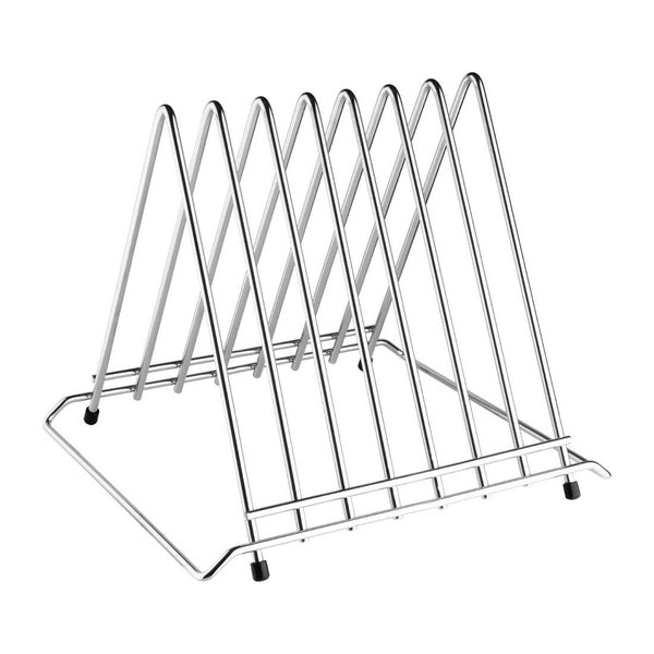 Hygiplas Stainless Steel Heavy Duty Chopping Board Rack - 7 Slots CH052 - Whisk Hospitality - CH052