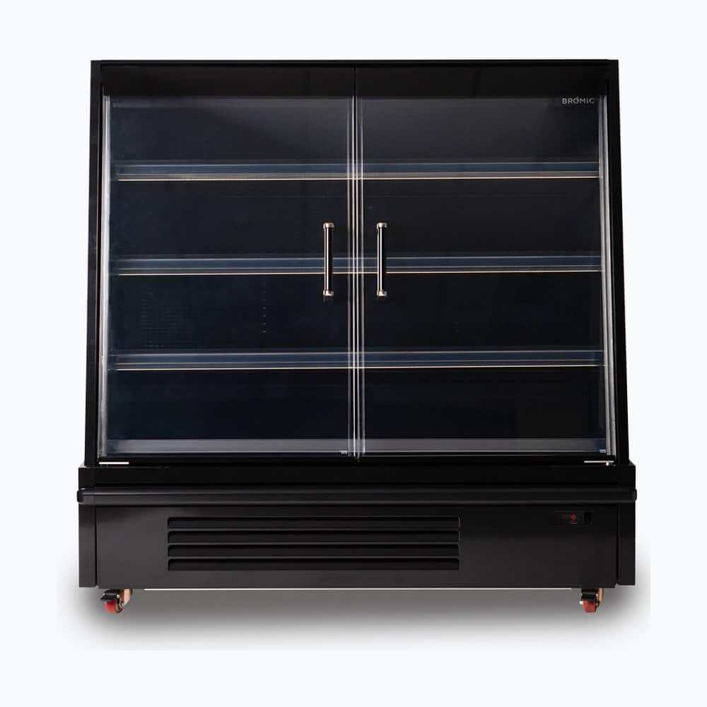 Bromic Semi Vertical Display Fridge - Gondola - 1580mm - 2 Doors - Hinged - Whisk Hospitality - SVM1580HD-NR
