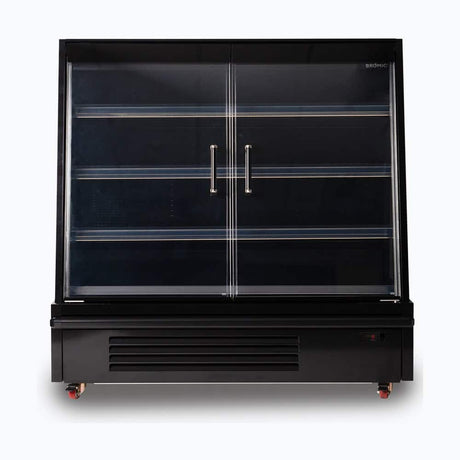 Bromic Semi Vertical Display Fridge - Gondola - 1580mm - 2 Doors - Hinged - Whisk Hospitality - SVM1580HD-NR