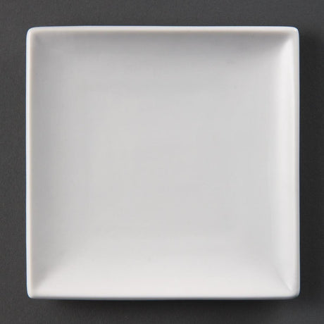 Olympia Whiteware Square Plate - 14cm 5 1/2" (Box 12) U153 - Whisk Hospitality - U153