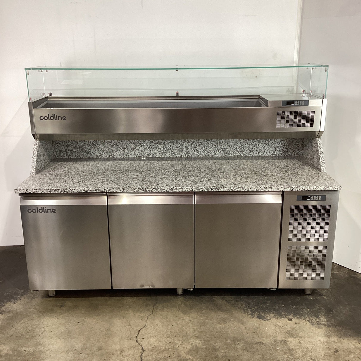 Coldline TZS17/1M - 710 3 Door Pizza Prep Fridge - Whisk Hospitality - 849491