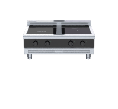 Waldorf Bold Inlb8400R5F B 900Mm Electric Induction Cooktop Low Back Version Bench Model - Whisk Hospitality - INLB8400R5F-B