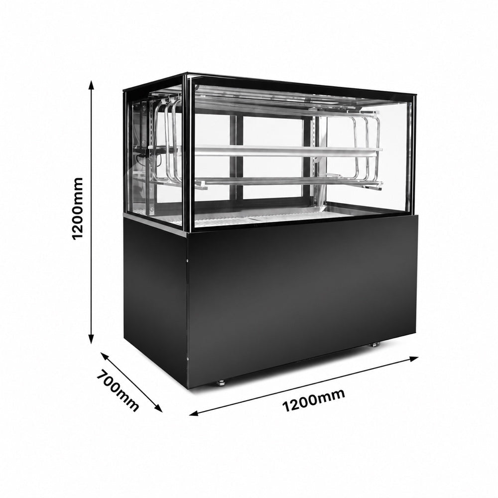 Bonvue premium Static Cooling Sushi Display Cabinet - SSD120-2XB - Whisk Hospitality - SSD120-2XB