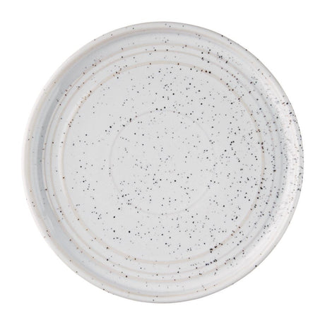 Olympia Cavolo White Speckle Flat Round Plate - 180mm (Box 6) FD902 - Whisk Hospitality - FD902