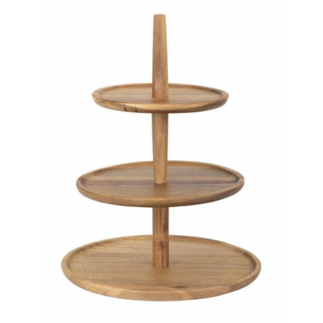 Olympia Acacia 3 - Tier Stand - 305x395mm FE152 - Whisk Hospitality - FE152