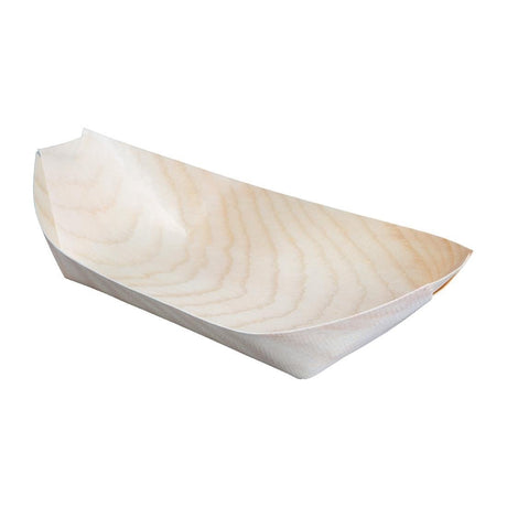 Fiesta Compostable Poplar Wooden Boat - 190mm (Pack 100) DK387 - Whisk Hospitality - DK387