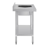 Vogue Single Bowl Sink L/H Drainer - 1000mm (90mm Drain) HC901 - Whisk Hospitality - HC901